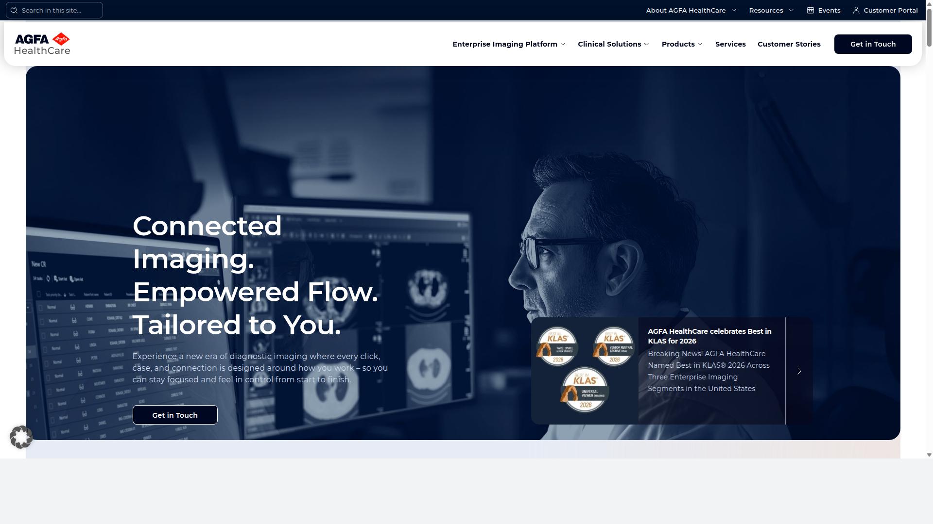 Agfa HealthCare Enterprise Imaging website